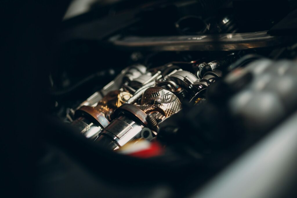 Two turbines on sport car vehicle